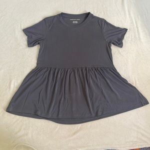 Washed Black American Eagle XXS Babydoll T-Shirt